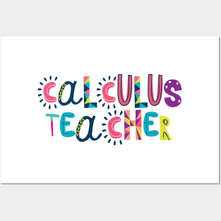 Cute Calculus Teacher Gift Idea Back to School Posters and Art